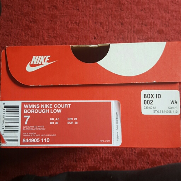 *SOLD* Brand New Womens Nike Court Borough Low - Picture 7 of 7